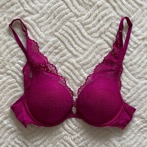 INC Lace Push-Up Bra - Fuchsia